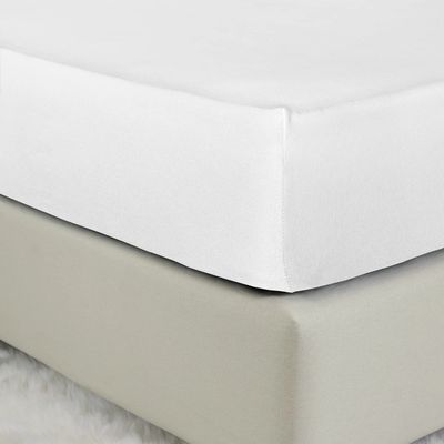 Σεντόνι Jersey Ημίδιπλο με Λάστιχο 120Χ200+40 εκ. Tender White - Nima