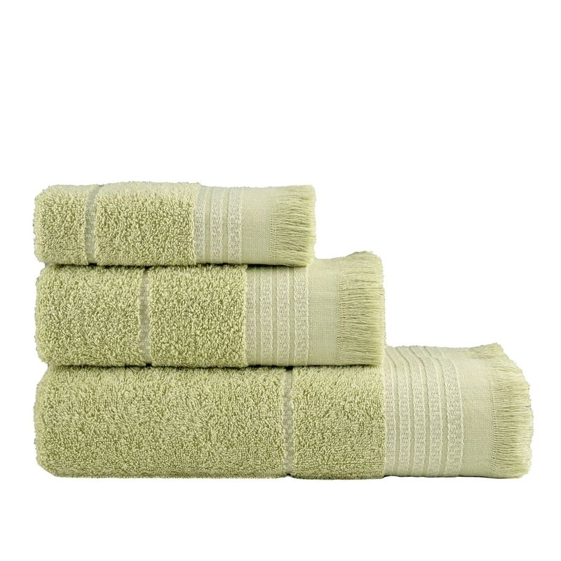 Σετ 3 τεμ. Πετσέτες Plush Olive Green - Nima Home