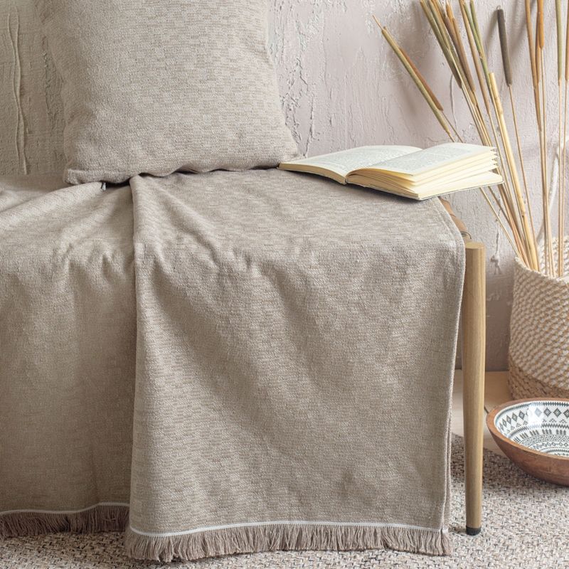 Σετ Ριχτάρια Διθέσιο &amp; Τριθέσιο Ermis Μπεζ - Rythmos