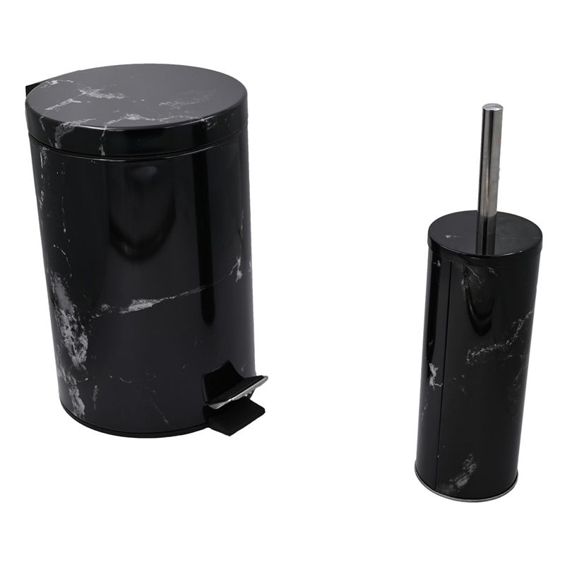 Σετ Πεντάλ &amp; Πιγκάλ Πλαστικό "Σχέδιο" Ε-3639 Μαύρο - Sidirela