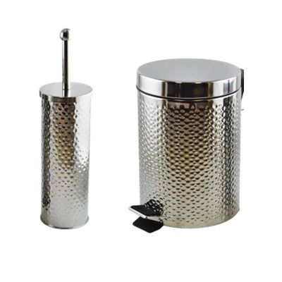 Σετ Πεντάλ &amp; Πιγκάλ Μεταλλικό Σφυρηλατο &quot;Inox&quot; Ε-4303 Ασημί - Sidirela
