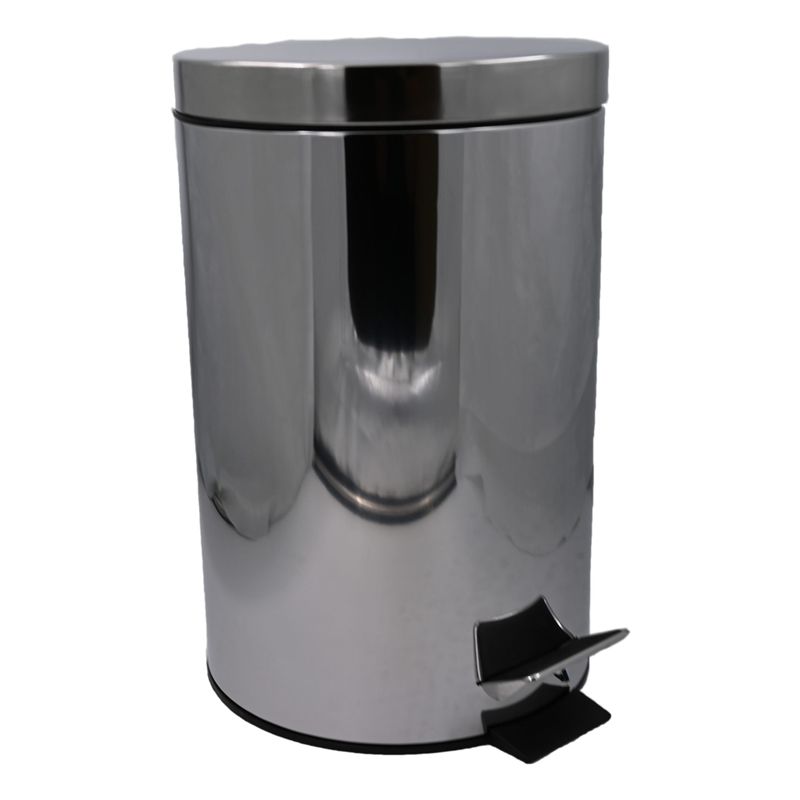Πεντάλ Μεταλλικό &quot;Inox&quot; 25RΧ40 εκ. 12 Λίτρων Ε-0275 - Sidirela