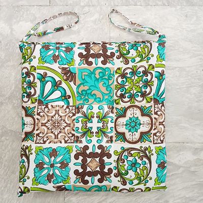 Μαξιλάρι Καρέκλας 40Χ40 εκ. Patchwork Πράσινο