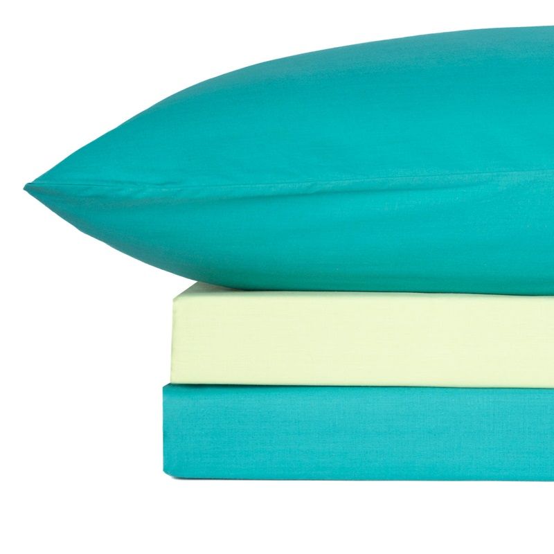 Σετ Σεντόνια Διπλά Menta 206 Πετρόλ-Μέντα - Sunshine