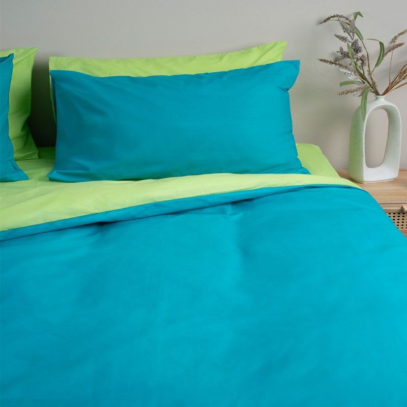 Παπλωματοθήκη Υπέρδιπλη Menta 206 Πετρόλ-Μέντα - Sunshine