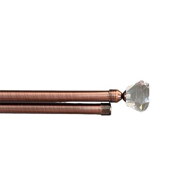 Κουρτινόξυλο Διπλό Λεπτό 160 εκ.-300 εκ. 19mm FSJ2-19B Μπρονζέ