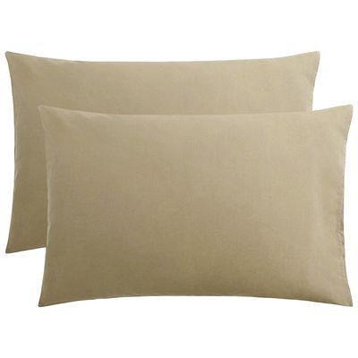 Μαξιλαροθήκες Ζεύγος Βαμβάκι 100% 50Χ70 εκ. Beige - Le Blanc