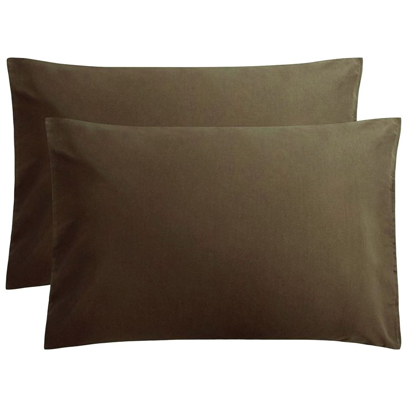 Μαξιλαροθήκες Ζεύγος Βαμβάκι 100% 50Χ70 εκ. Brown - Le Blanc