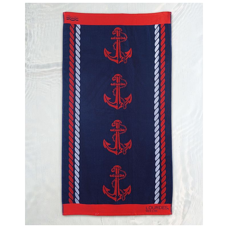 Πετσέτα Θαλάσσης Ζακάρ 86Χ160 εκ. Anchor - Rythmos