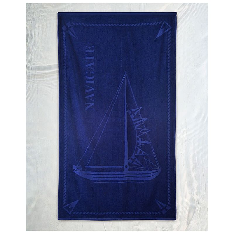 Πετσέτα Θαλάσσης Ζακάρ 86Χ160 εκ. Navigate - Rythmos