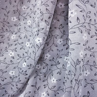 Κουρτίνα με Τρέσα 270Χ280 εκ. Γάζα Τυπωτή 0819-16 Γκρι