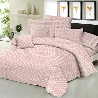 Σεντόνι Υπέρδιπλο Cotton Line 220Χ240 εκ. Montana Peach - Komvos