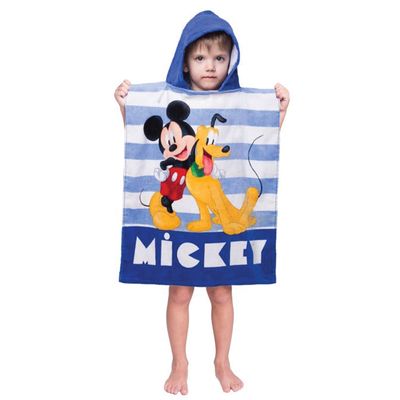 Πόντσο - Πετσέτα Βελουτέ Mickey 20  - Disney