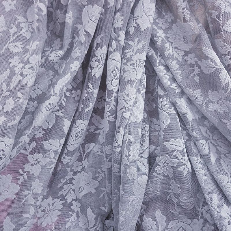 Κουρτίνα με Τρέσα 270Χ280 εκ. Δαντέλα 0595-11 Γκρι