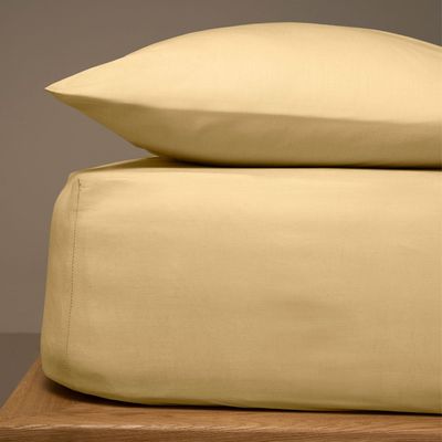 Σετ 1 Σεντόνι &amp; 2 Μαξιλαροθήκες Υπέρδιπλο Menta 03 Light Beige - Sunshine
