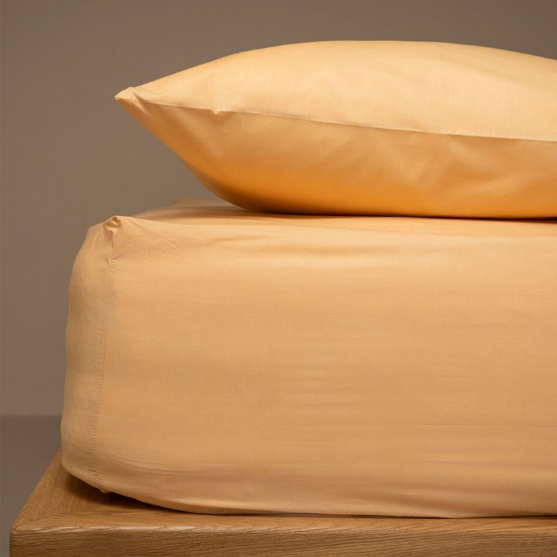 Σετ 1 Σεντόνι &amp; 2 Μαξιλαροθήκες Ημίδιπλο Menta 04 Beige - Sunshine