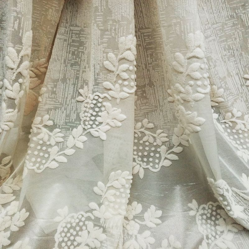 Κουρτίνα με Τρέσσα Ανάγλυφο-Βελουτέ 270Χ295 εκ. 6066-1 Μπεζ