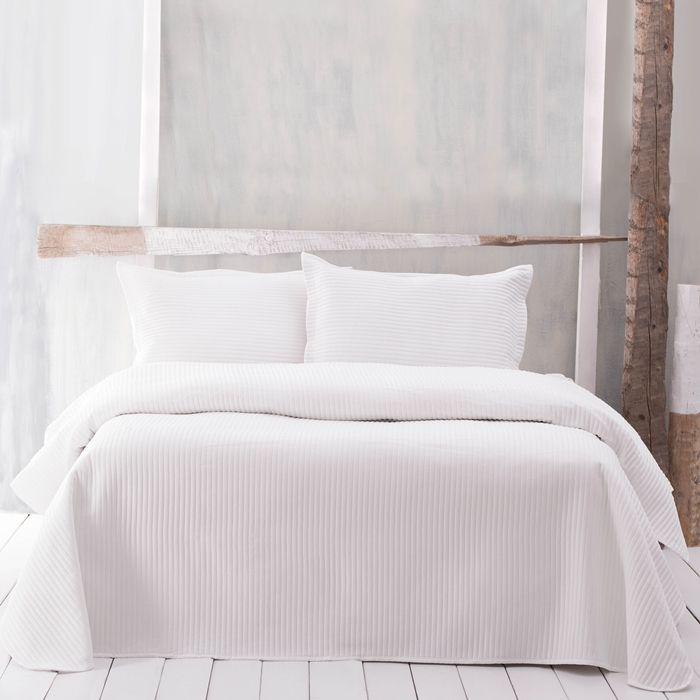 Σετ Κουβερλί Υπέρδιπλο Jazz Μονόχρωμο Εκρού - Rythmos