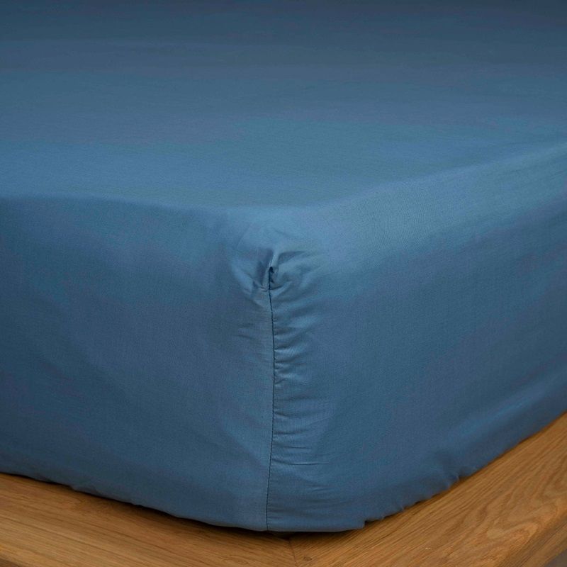 Κατωσέντονο Λάστιχο Ημίδιπλο 120Χ200+30 εκ. Cotton Feelings 104 Blue - Sunshine