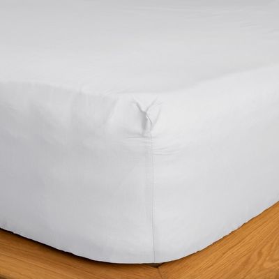 Κατωσέντονο Λάστιχο Μονό 100Χ200+30 εκ. Cotton Feelings 100 White - Sunshine