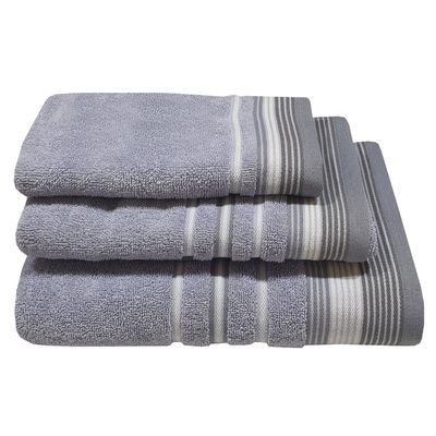 Πετσέτα Προσώπου 50Χ90 εκ. Satin Stripe Λεβάντα - Komvos