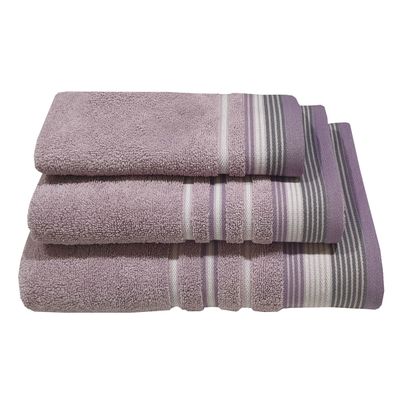 Πετσέτα Χεριών 30Χ50 εκ. Satin Stripe Λιλά - Komvos