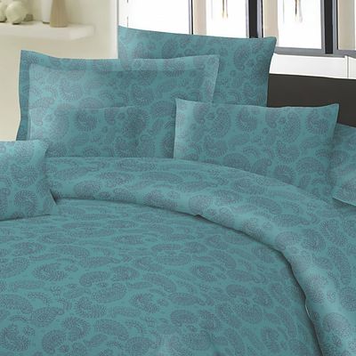 Σετ Σεντόνια Μονά με Λάστιχο Cotton Line Lahor Petrol - Komvos