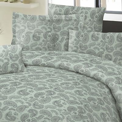 Σετ Σεντόνια Μονά με Λάστιχο Cotton Line Lahor Aqua - Komvos