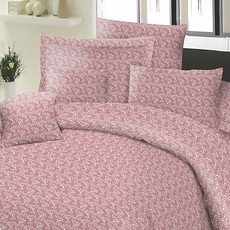 Σετ Σεντόνια Μονά με Λάστιχο Cotton Line Fern Rotten Apple - Komvos