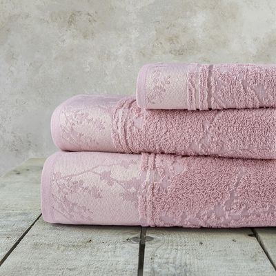 Σετ Πετσέτες 3 τεμ. Ζακάρ Inverno Pink - Nima Home