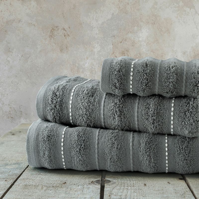 Σετ Πετσέτες 3 τεμ. Ζακάρ Aura Dark Gray - Nima Home