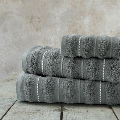 Σετ Πετσέτες 3 τεμ. Ζακάρ Aura Dark Gray - Nima Home