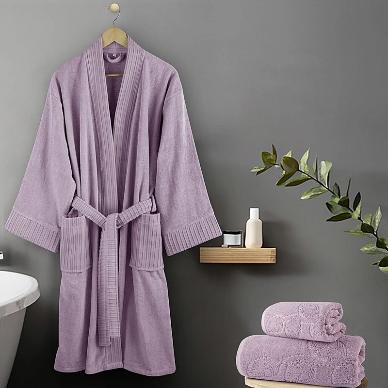 Μπουρνούζι Κιμονό Βελουτέ Velvet Lilac - Nima Home
