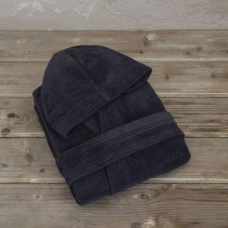 Μπουρνούζι Velour Zen Total Black - Nima Home