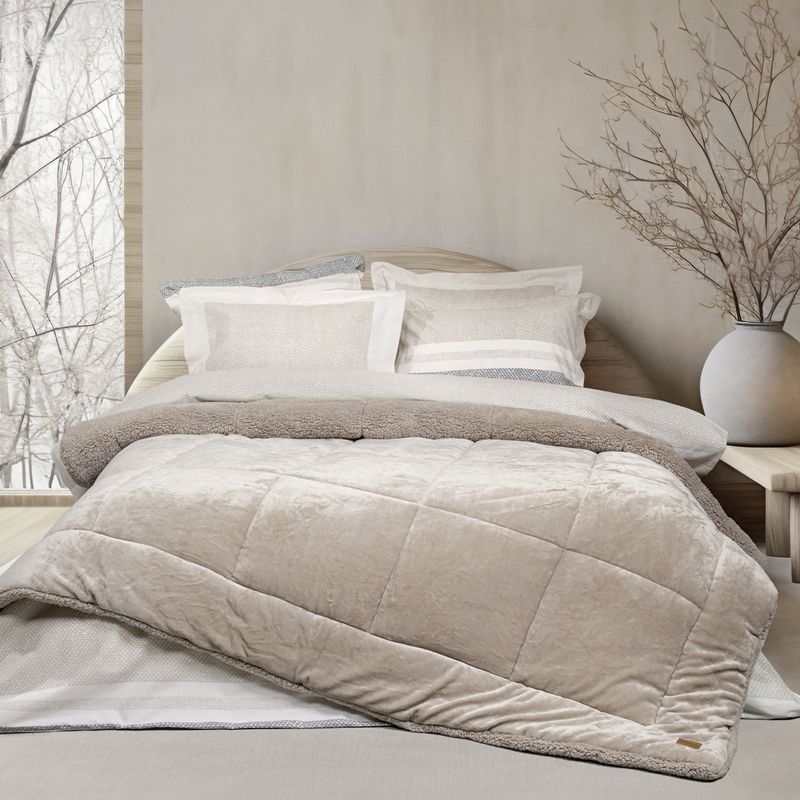 Κουβερτο-Πάπλωμα Μονό Cira Beige - Nima Home