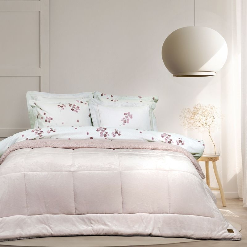 Κουβερτο-Πάπλωμα Μονό Cira Nude Pink - Nima Home