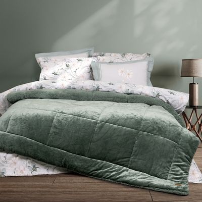 Κουβερτο-Πάπλωμα Υπέρδιπλο Cira Dark Green - Nima Home