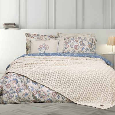 Κουβέρτα Ζακάρ Velvet Μονή Savara Light Beige - Nima Home