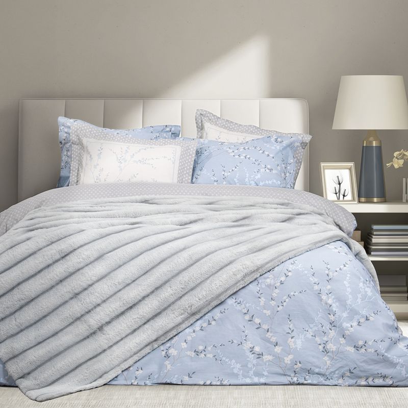 Κουβέρτα Rabbit Fur Υπέρδιπλη Caressa Light Gray - Nima Home