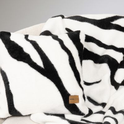 Μαξιλαροθήκη Φιγούρας Sebra White - Nima Home