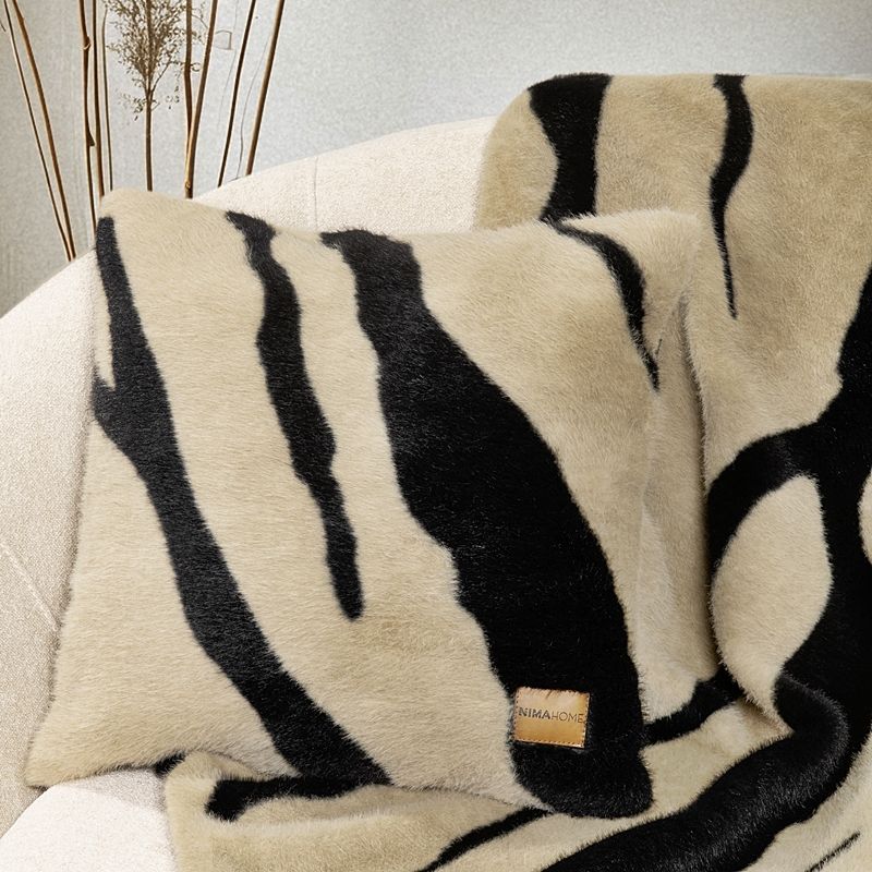 Μαξιλαροθήκη Φιγούρας Sebra Beige - Nima Home
