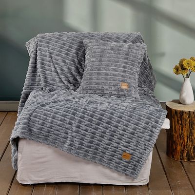 Κουβέρτα/Ριχτάρι Καναπέ Savara Dark Gray - Nima Home