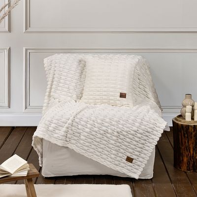 Κουβέρτα/Ριχτάρι Καναπέ Savara Ivory - Nima Home