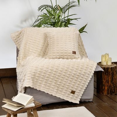 Κουβέρτα/Ριχτάρι Καναπέ Savara Light Beige - Nima Home