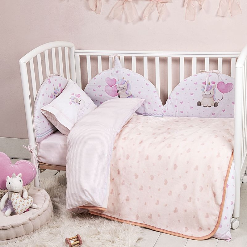 Κουβέρτα Βελουτέ Κούνιας Luni Uni - Nima Home