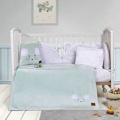 Κουβέρτα Fleece Κέντημα Κούνιας Mouse - Nima Home