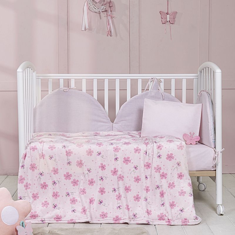 Κουβέρτα Βελουτέ Fleece Λίκνου Bloomie - Nima Home