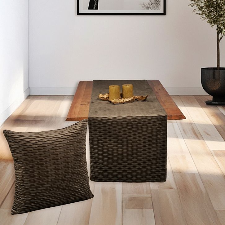 Τραβέρσα Βελουτέ Πιέτα 40Χ170 εκ. 0668 Brown - Ilis Home