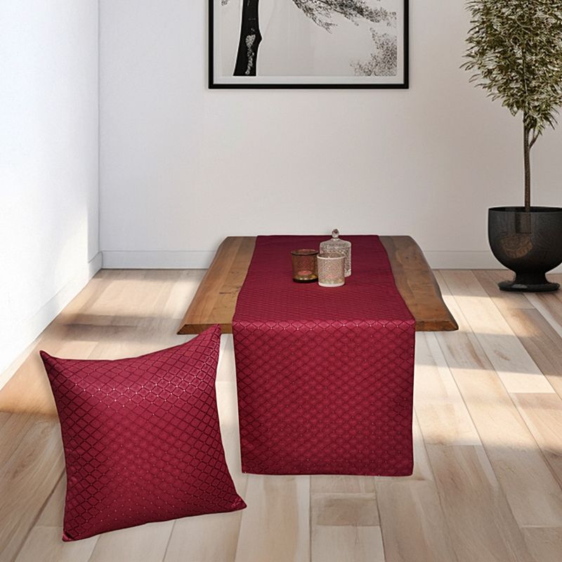 Τραβέρσα Ζακάρ 35Χ180 εκ. 600900 Βυσσινί - Ilis Home