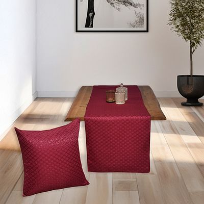 Τραβέρσα Ζακάρ 35Χ180 εκ. 600900 Βυσσινί - Ilis Home Τραβέρσα Ζακάρ 35Χ180 εκ. 600900 Βυσσινί - Ilis Home